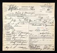 Messinger, Oscar J. (Death Cert.)